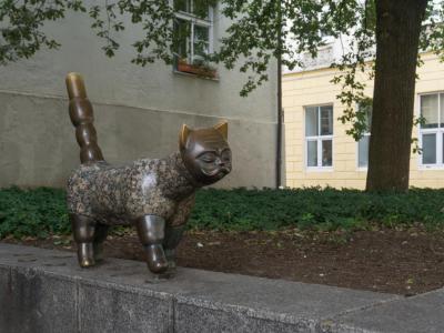 Skulptur Senamiescio Katinas (Sculpture Old Town Cat)
