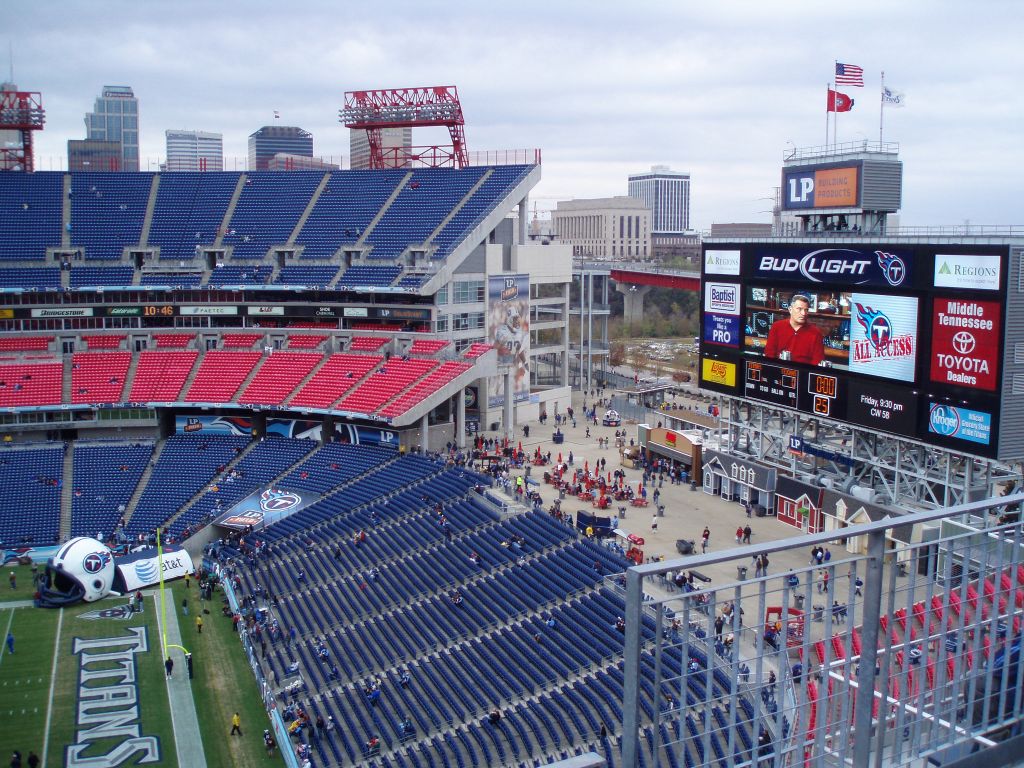 Tennessee Titans home game. LP Field - Nashville, TN.wish u