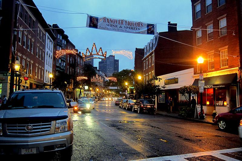 North End. Hanover Street, Boston