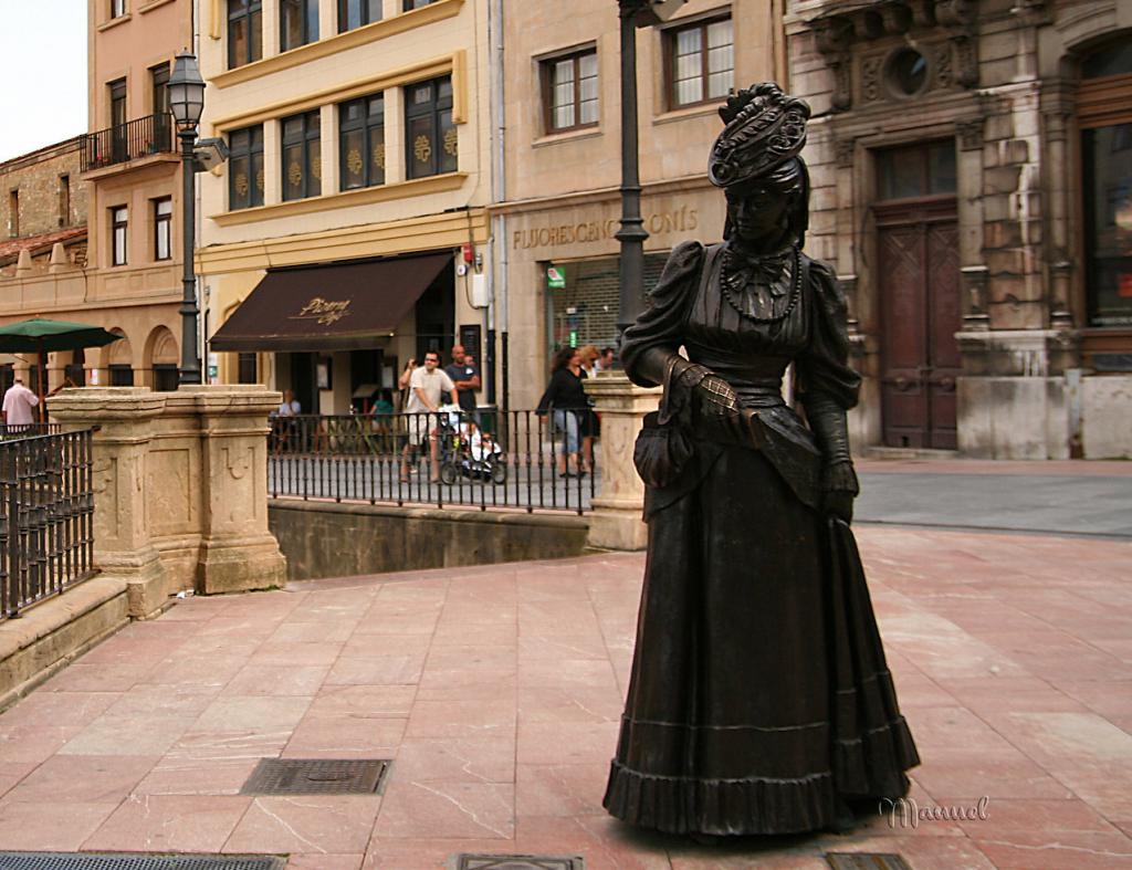 Oviedo, Spain. Statue of La Regenta, from the realist novel by